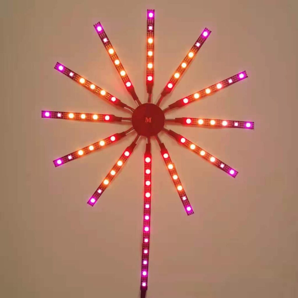 led strip fireworks led Kit,can be control by drum and voice or mucis ,colorful and portable