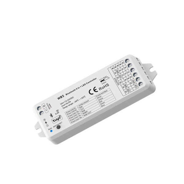 Bluetooth-RF-5-in1-LED-controller-WB5-voice-control-Control-RGB-RGBW-RGB-CCT