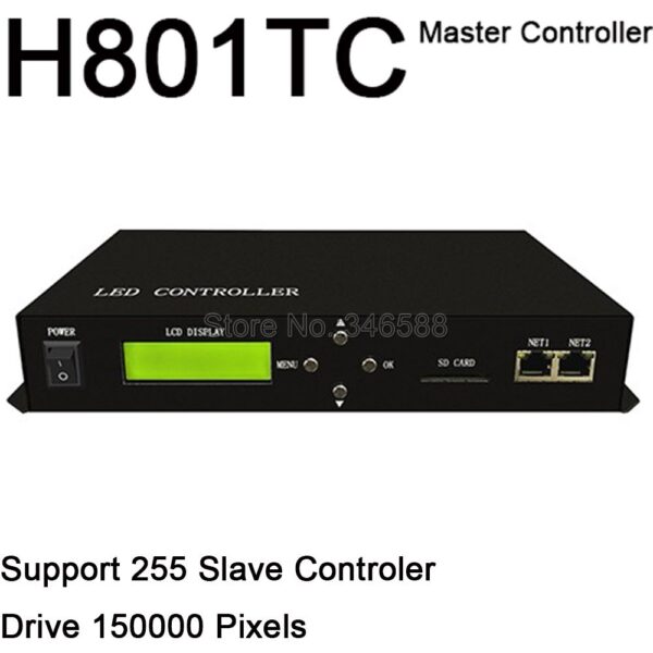 H801TC-LED-Master-Controller-Pixel-LED-Controller-Employ-Ethernet-Protocol-Drive-150000-Pixels-255-Slaves-Support