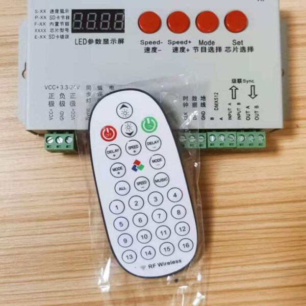 sd card led controller with RF remote