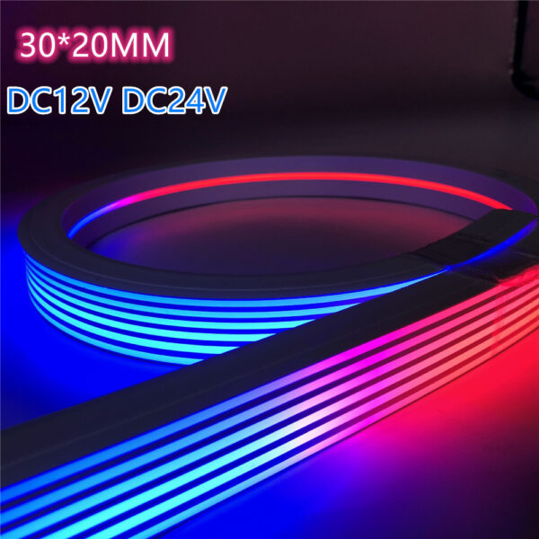 10m-lot-30-20mm-Led-Neon-Strip-light-WS2811-Individually-Addressable-Smart-RGB-DC12V-DC24V-Neon