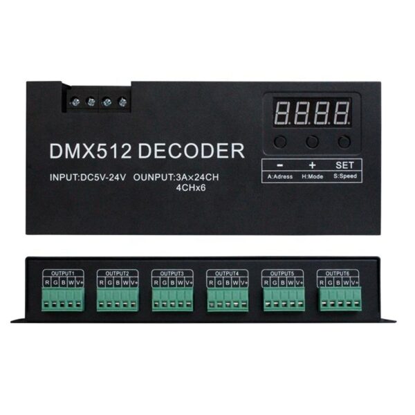 dmx512 RGBW decoder3